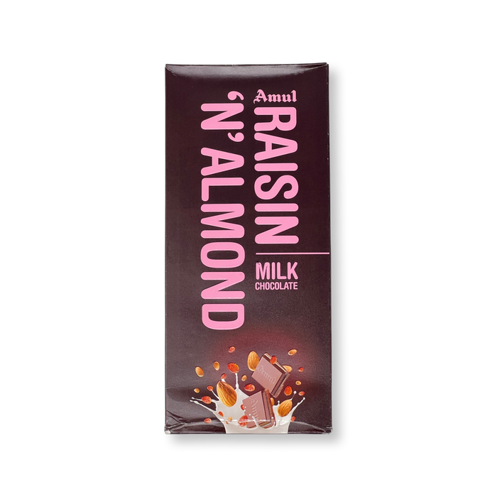 Amul Raisin & Almond Chocolate 150g - Chocolate | indian grocery store in windsor