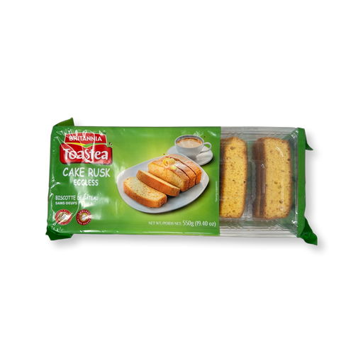 Britannia Toastea Eggless Cake Rusk 550gm - Biscuits | indian grocery store in london