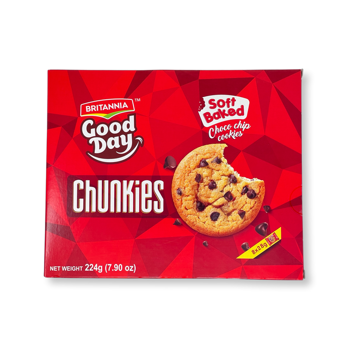 Britannia  Chunkies Choco Chip Cookies 224g - Biscuits - bangladeshi grocery store near me
