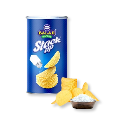 Balaji Stack Up Simply Salted 60gm - Snacks - Indian Grocery Store