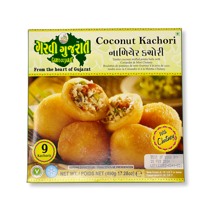 Garvi Gujarat Coconut Kachori 490g - Frozen - punjabi store near me