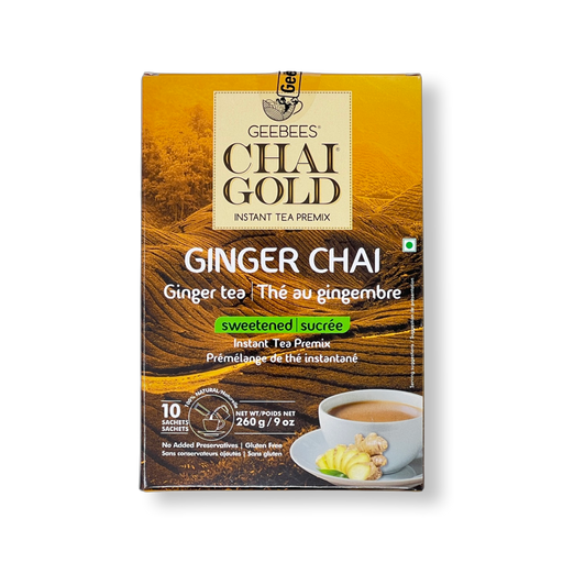 GeeBees Chai Gold Ginger Chai Sweetened 220g - Tea - bangladeshi grocery store near me