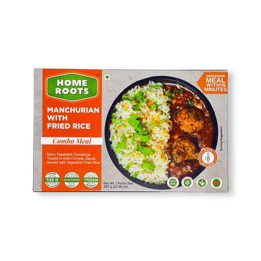 Home Roots Manchurian With Fried Rice Combo Meal 325g - Frozen | indian grocery store in scarborough