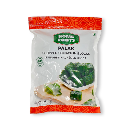 Home Roots Palak (Chopped Spinach in Blocks) 312g - Frozen - indian grocery store in canada