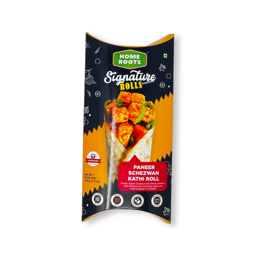 Home Roots Paneer Schezwan Kathi Roll 156g - Frozen | indian grocery store in peterborough