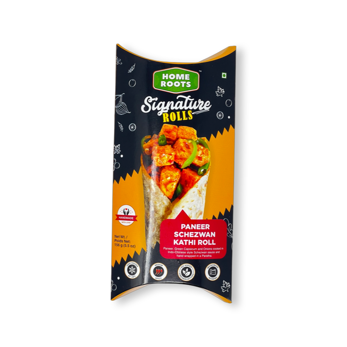 Home Roots Paneer Schezwan Kathi Roll 156g - Frozen | indian grocery store in peterborough