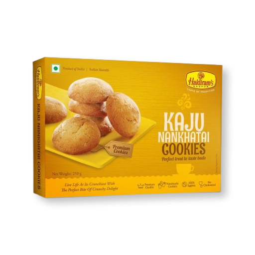 Haldirams Kaju Nankhatai Cookies 250g - Biscuits | indian grocery store in cornwall