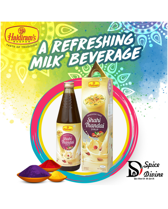 Haldirams Shahi Thandai Syrup 750ml - Beverages | indian grocery store in cornwall