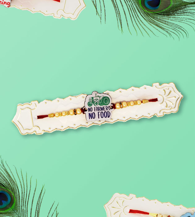 No Farmers No Food Stone Rakhi - Rakhis - indian grocery store in canada