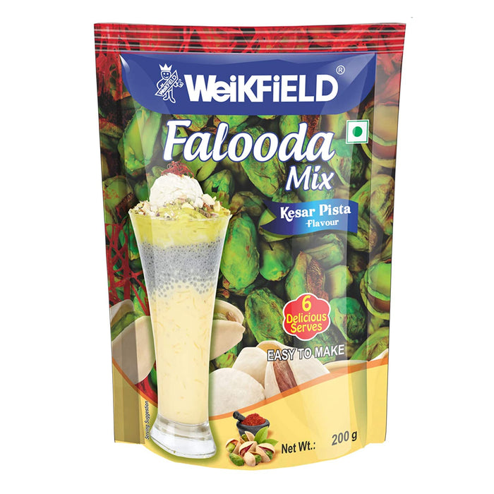 Weikfield Falooda mix Kesar pista flavour 200g - Milk Powder | indian grocery store in niagara falls