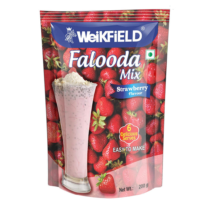 Weikfield Falooda mix Strawberry flavour 200g - Milk Powder | indian grocery store in Moncton