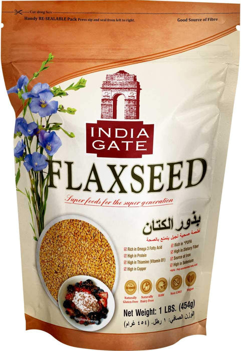 India Gate Flaxseeds 454gm - General | indian grocery store in london