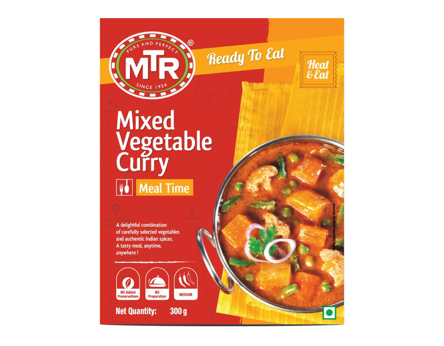 MTR Ready to eat Mixed vegetable curry 300g - Ready To Eat | indian grocery store in St. John's