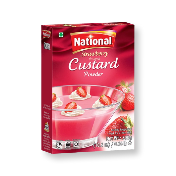 National Custard Strawberry 300g - Dessert Mix | indian grocery store in vaughan