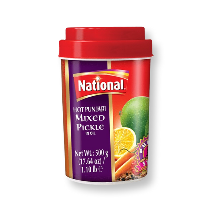 National Hot Punjabi Mixed Pickle 500g - Pickles - kerala grocery store near me