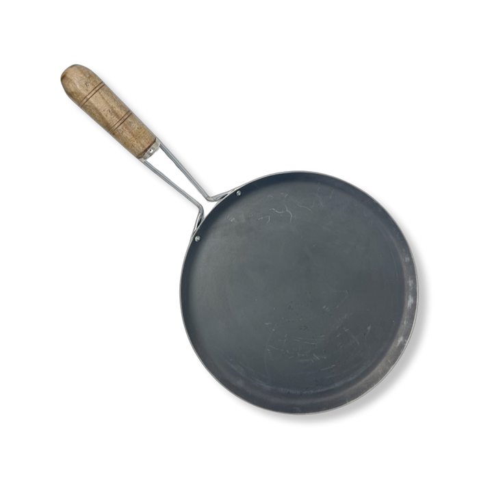 Kitchen Queen Iron Dosa Tawa with Wire Wood Handle - Utensils - east indian supermarket