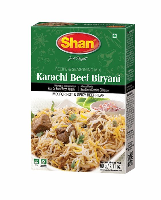 Shan Seasoning Mix Karachi Beef Biryani 60gm - Spices - indian supermarkets near me