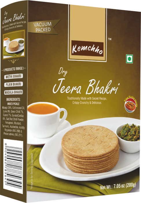 Kemchho Jeera Bhakri 200g - Snacks - indian grocery store kitchener