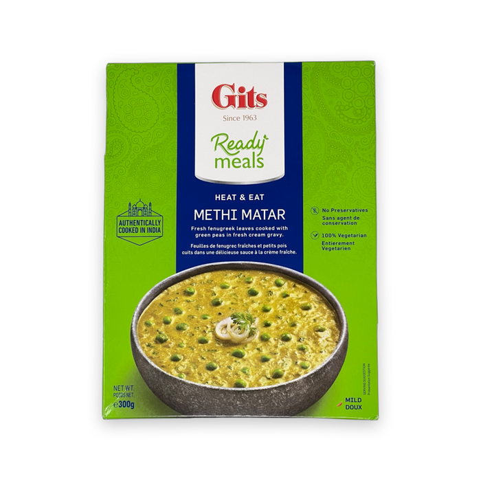 Gits Ready To Eat Methi Matar 300gm - Ready To Eat - pooja store near me