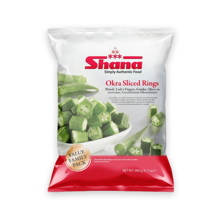 Shana Okra Sliced Ring - Frozen | indian grocery store in north bay