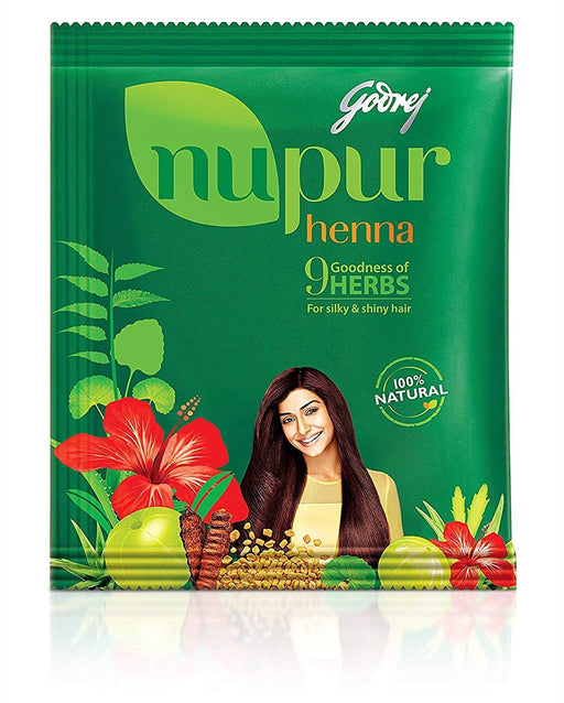 Godrej Nupur Henna 9 Goodness of Herbs - Henna | indian grocery store in Fredericton