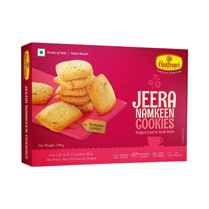 Haldirams Jeera Namkeen Cookies 250g - Biscuits - punjabi grocery store near me