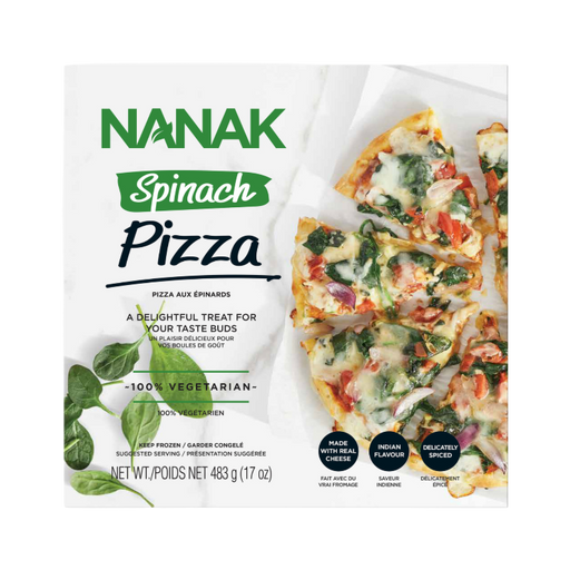 Nanak Spinach Paneer Pizza 483g - Frozen | indian grocery store in Moncton