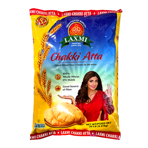 Laxmi Chakki Atta 20lb - Flour - kerala grocery store near me