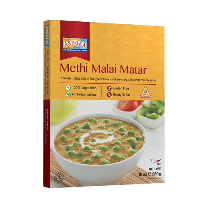 Ashoka Ready To Eat Methi Malai Matar 280g