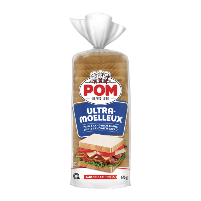 POM Ultra-Soft Superclub Sandwich White Bread 675g