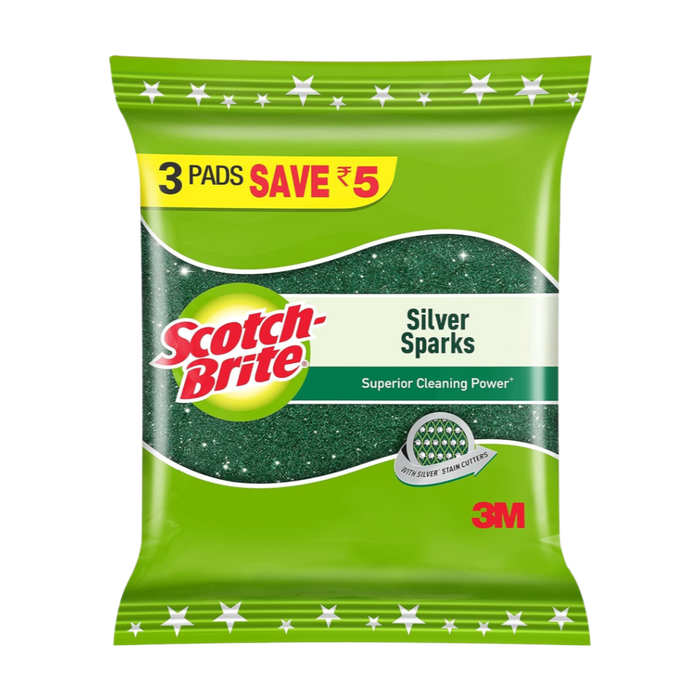 Scotch-Brite Silver Sparks (3 Scrub Pad)