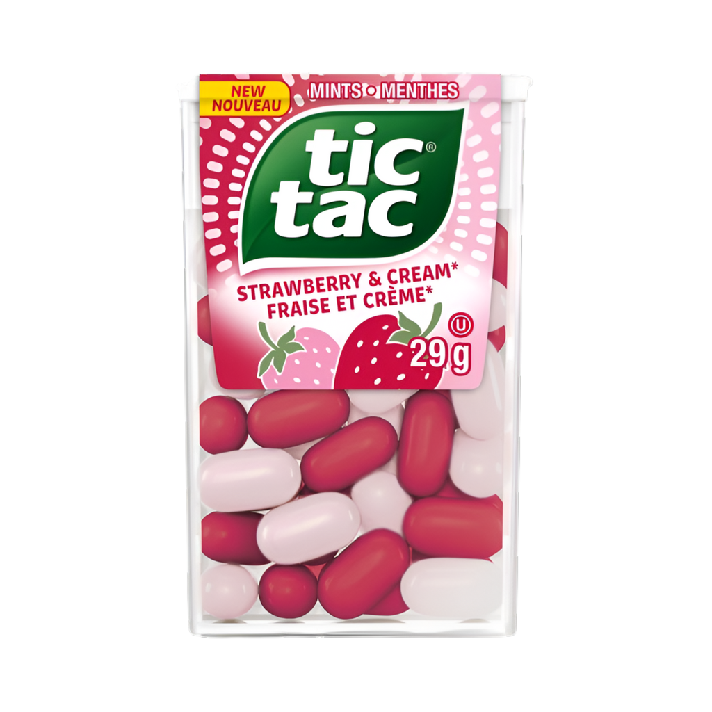 Tic Tac Strawberry & Cream Flavor