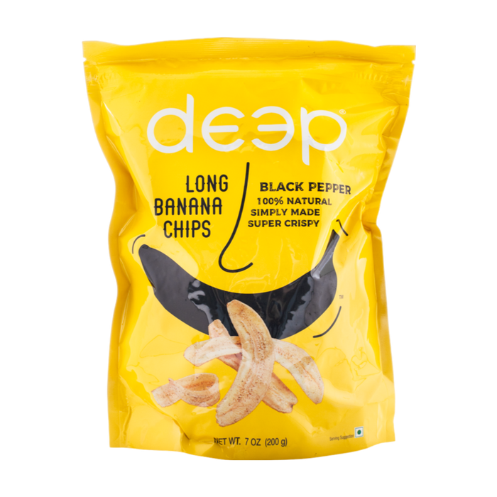 Deep Black Pepper Long Banana Chips 200g