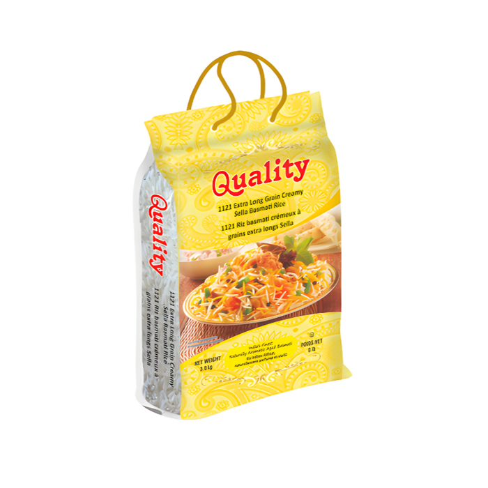 Quality 1121 Extra Long Grain Sella Basmati Rice 8lb