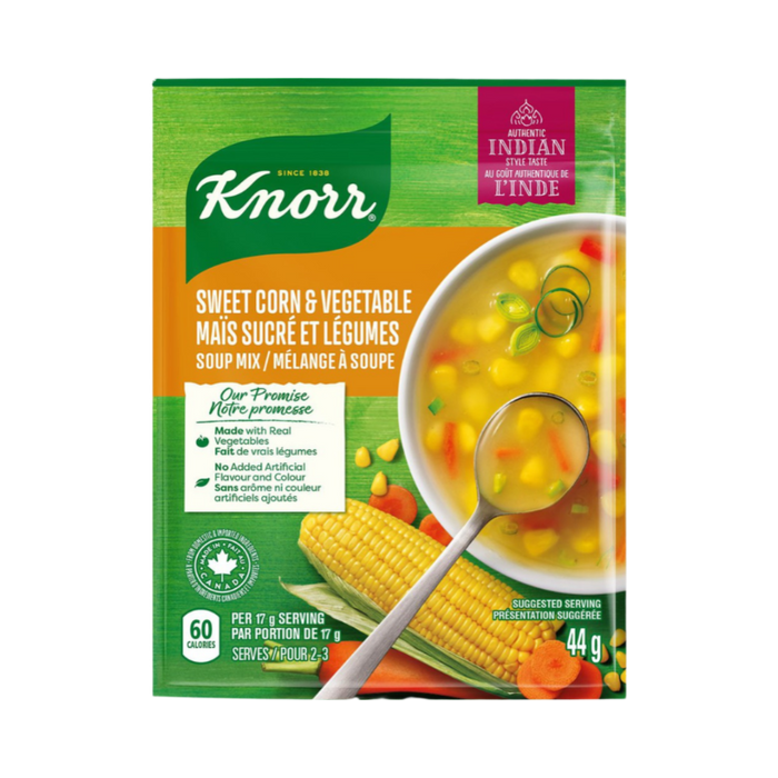 Knorr Sweet Corn and Vegetable Soup Mix 44g - Instant Mixes - kerala grocery store near me