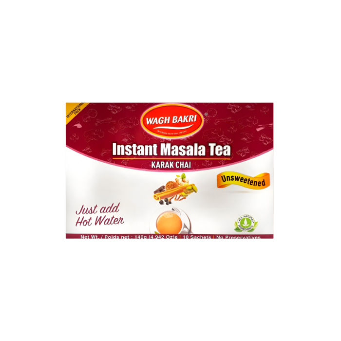 Wagh Bakri Instant Masala Tea Unsweetened 140gm