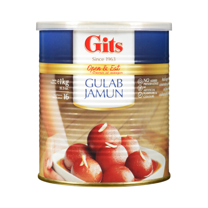 Gits Gulab Jamun 1Kg (16 Pcs) - Ready To Eat | indian grocery store in canada