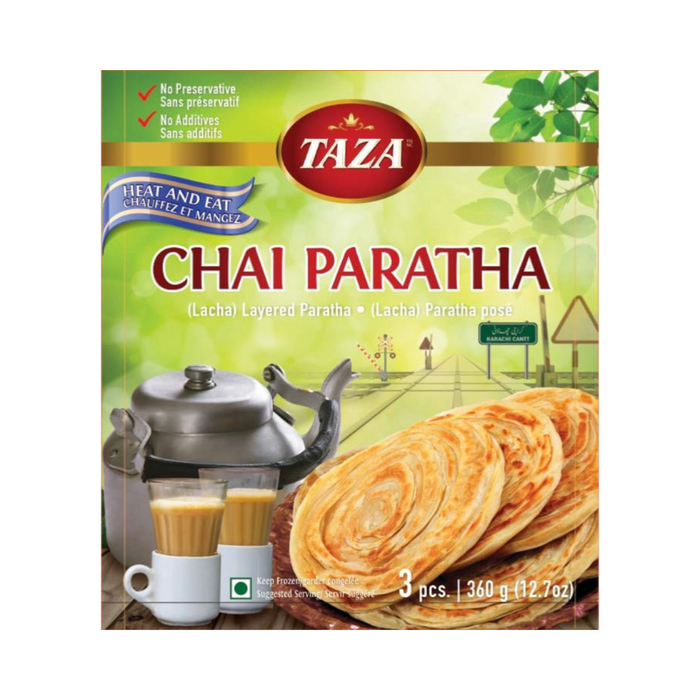 Taza Chai Paratha (3 Pcs) 360g - Paratha - east indian supermarket