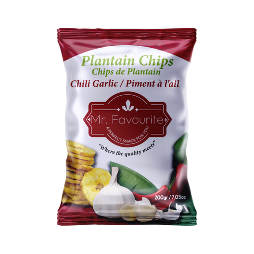 Mr. Favourite Plantain Chips Chili Garlic 200g - Snacks - pooja store near me