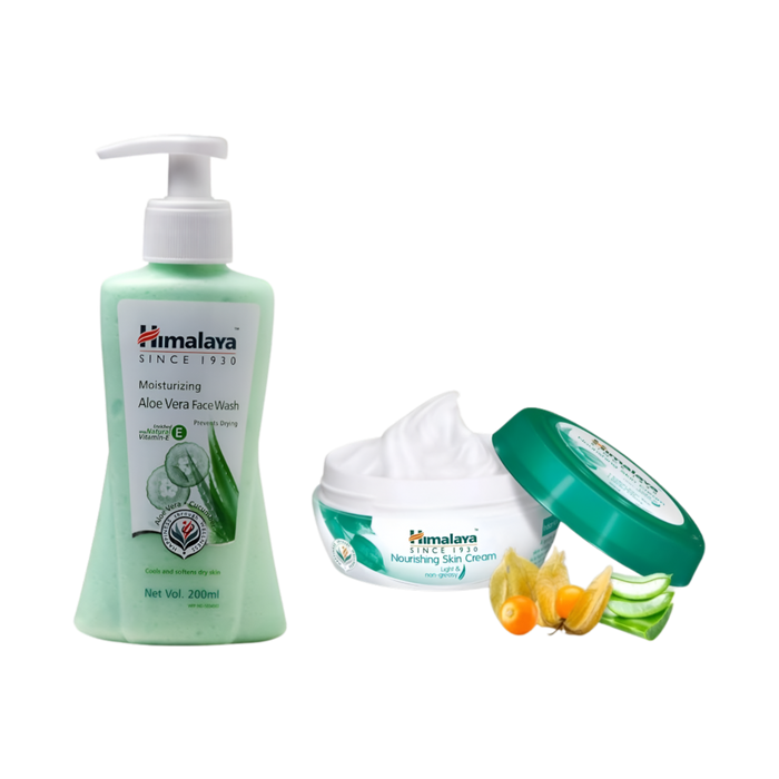 Himalaya Aloe Vera Face Wash 200ml (Free Nourshing Skin Cream 50ml)