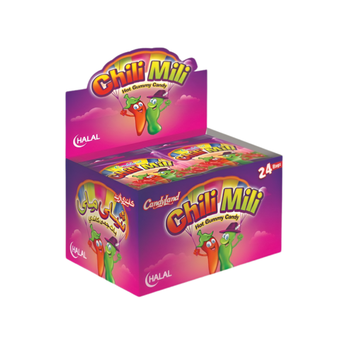 CandyLand Chili Mili Hot Gummy Candy (Pack of 24)