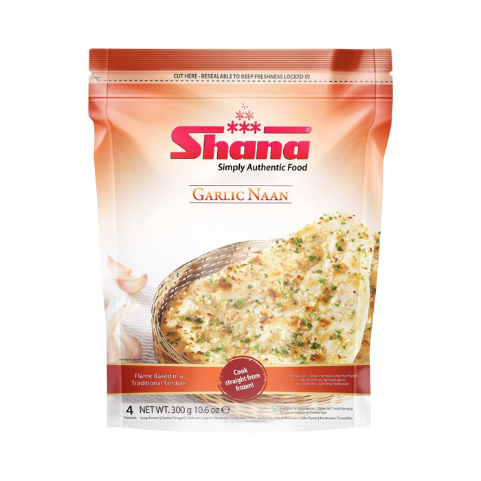 Shana Garlic Naan - Frozen - sri lankan grocery store in canada