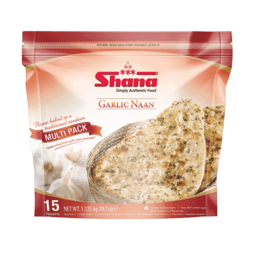 Shana Garlic Naan - Frozen - bangladeshi grocery store in canada