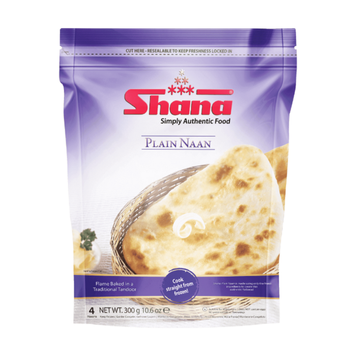 Shana Plain Naan 300g - Frozen - punjabi grocery store in canada