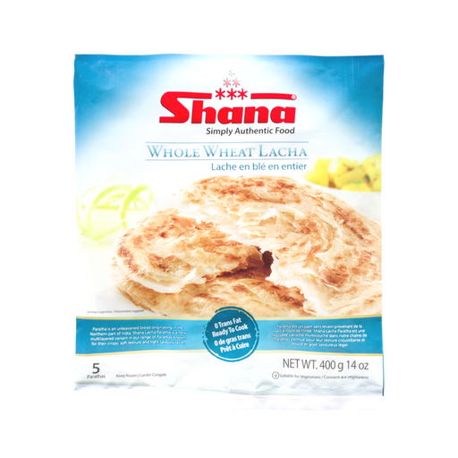 Shana Whole wheat Lacha Paratha 400g - Frozen - sri lankan grocery store near me