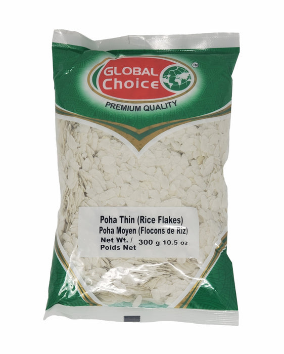 Global Choice Thin Poha 300gm (Rice Flakes) - Rice - punjabi grocery store in canada