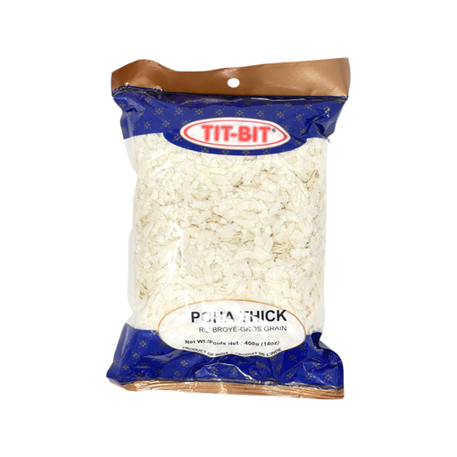 Tit bit poha thick 400gm - Indian Grocery Store