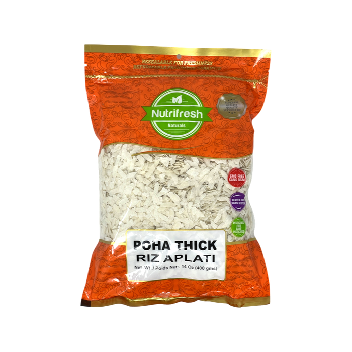 Nutrifresh Poha Thick 400gm - Rice - Spice Divine Canada