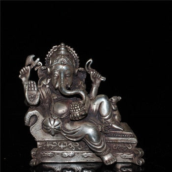 Tibetan Ganesh God of Wealth Statue - Metal - Ganesh | indian grocery store in kingston