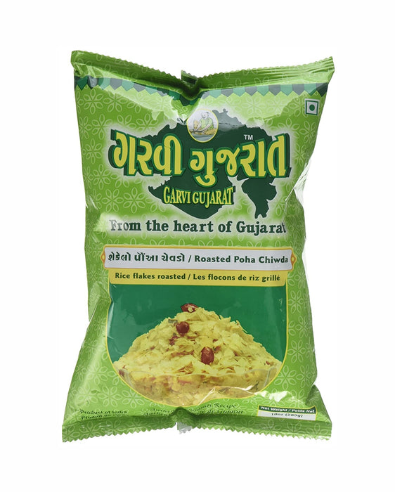 Garvi Gujarat Roasted Poha Chiwda 285gm - Snacks - Indian Grocery Store
